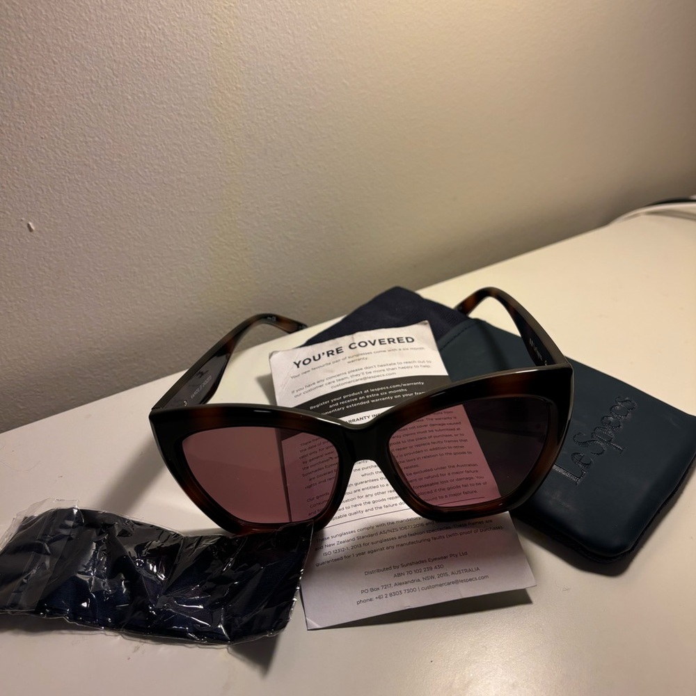 Le Specs Vamos Cat Eye Sunglassesses Tortoiseshell